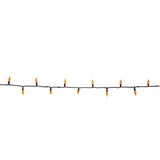 Celebrations Orange 100 ct LED Anti Flicker String Lights