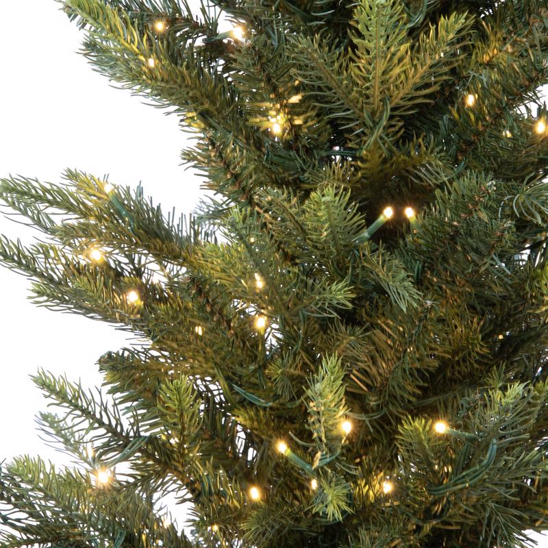 Holiday Bright Lights 4 ft. Slim LED 250 ct Emerald Pine Sparkle Christmas Tree