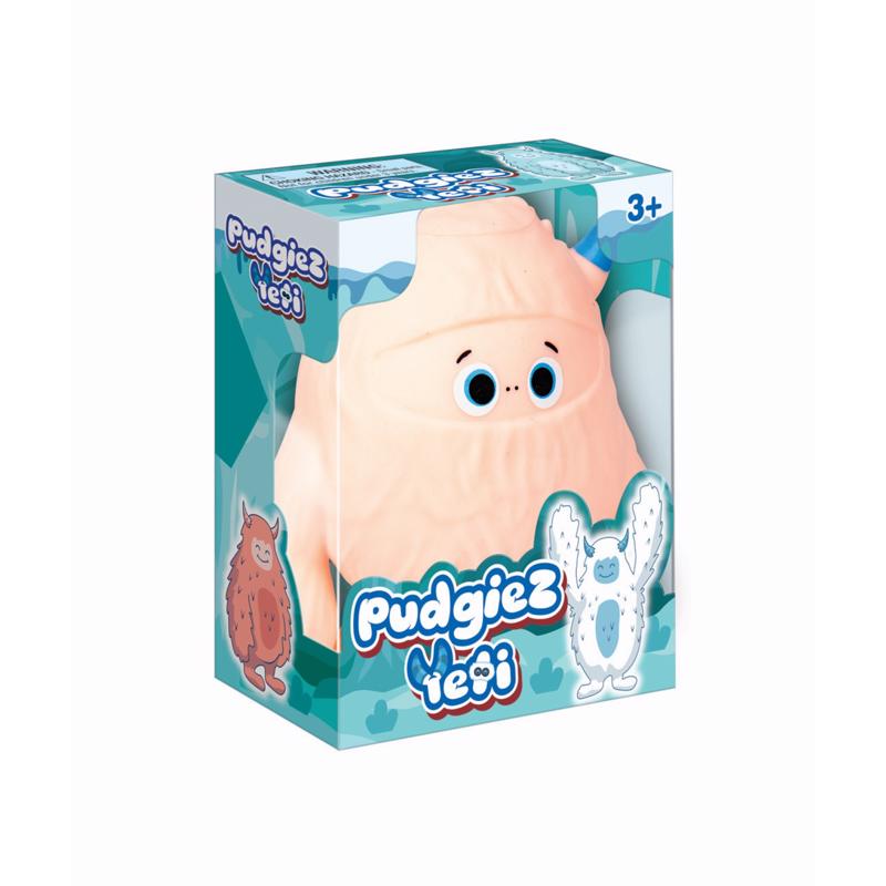 Playmaker Toys Yeti Pudgiez Squishy Assorted, Pack of 12