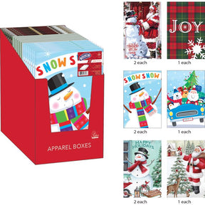 Paper Images Assorted Holiday Shirt Gift Box, Pack of 20