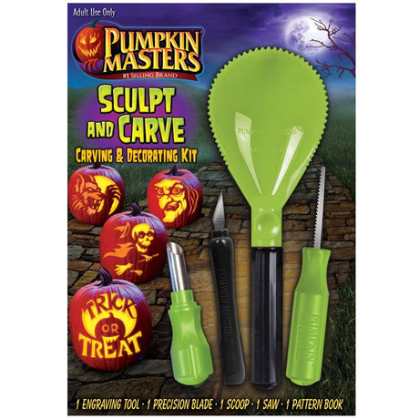 Pumpkin Masters Sculpt and Carve Carving & Decorating Kit 1 pk