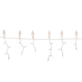 Celebrations Platinum LED C9 Warm White 70 ct Icicle Christmas Lights 9 ft.