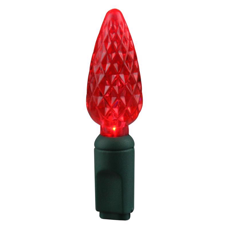 Celebrations LED C6 Red 5 ct Replacement Christmas Light Bulbs, Pack of 12