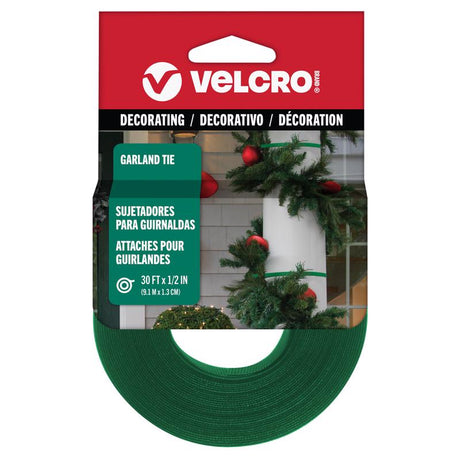 VELCRO Brand 30 ft. .5 in. Garland Reusable Ties 1 pk, Pack of 24