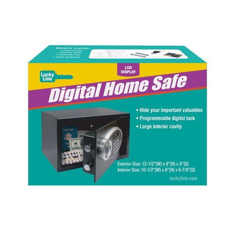 Lucky Line Digital Lock Black Electronic Safe