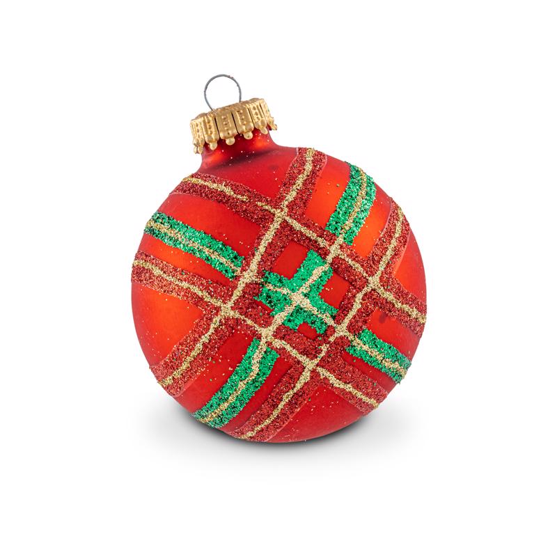 Krebs Assorted Glitter Ball Ornaments, Pack of 12