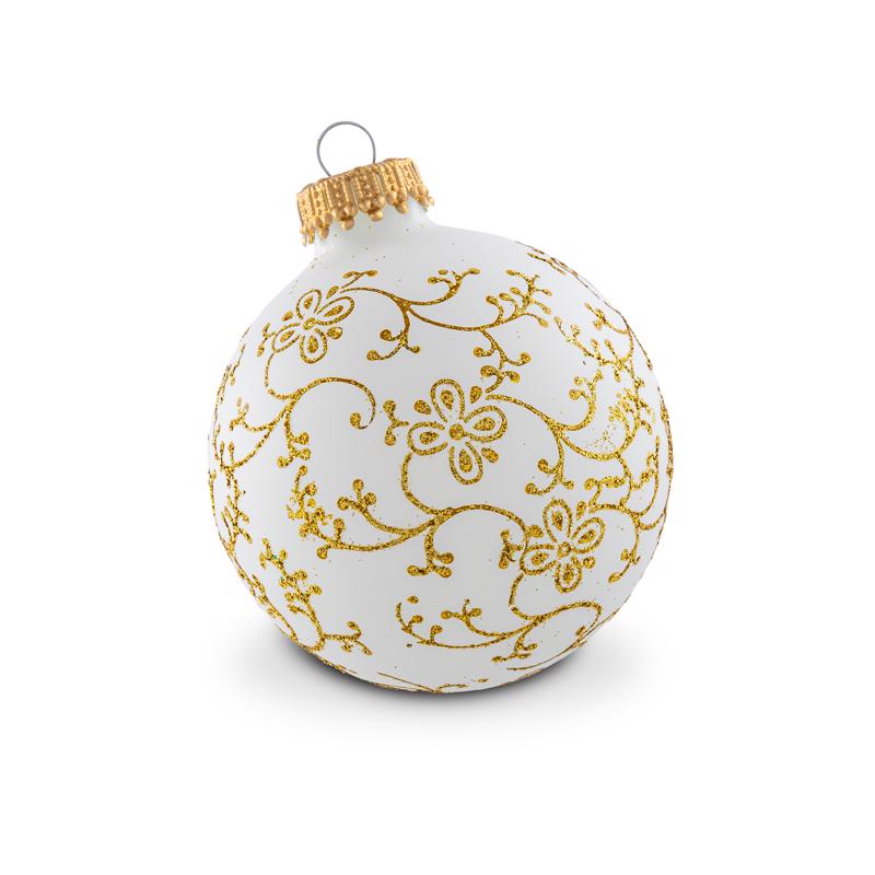 Krebs Assorted Glitter Ball Ornaments, Pack of 12