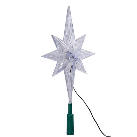 Kurt S. Adler LED Clear Star Tree Topper 11 in., Pack of 6