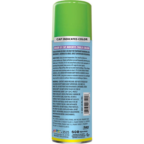 Ja-Ru Chalked Spray Chalk Assorted, Pack of 24