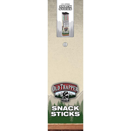 Old Trapper Pepperoni Snack Stick 1.2 oz Shrink Wrapped, Pack of 24