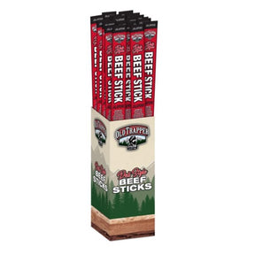 Old Trapper Jalapeno Beef Stick 1.75 oz Shrink Wrapped, Pack of 26