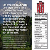 Old Trapper Jalapeno Beef Stick 1.75 oz Shrink Wrapped, Pack of 26