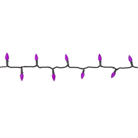 Celebrations Halloween Purple 100 ct LED Anti Flicker String Lights