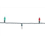 Celebrations Platinum LED C6 Red/Green/Pure White 50 ct String Christmas Lights