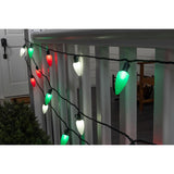 Celebrations Platinum LED C9 Red/Green/Pure White 25 ct String Christmas Lights 16 ft.