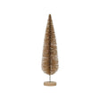 Creative Co-Op Enchanted Christmas Gold Bottle Brush Tree Table Decor 15 in., Pack of 8