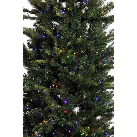Holiday Bright Lights 1-2 Tree 7-1/2 ft. Pencil LED 900 ct Emerald Pine Sparkle Christmas Tree