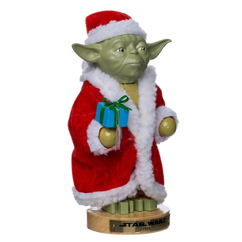 Kurt S. Adler Star Wars Green Yoda in Santa Robe Nutcracker 9 in., Pack of 12