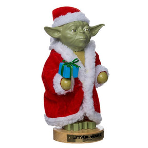Kurt S. Adler Star Wars Green Yoda in Santa Robe Nutcracker 9 in., Pack of 12