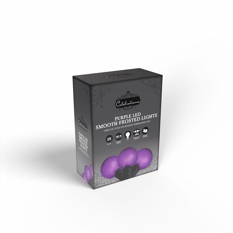Celebrations Purple 25 ct LED Smooth Frosted Halloween Lights