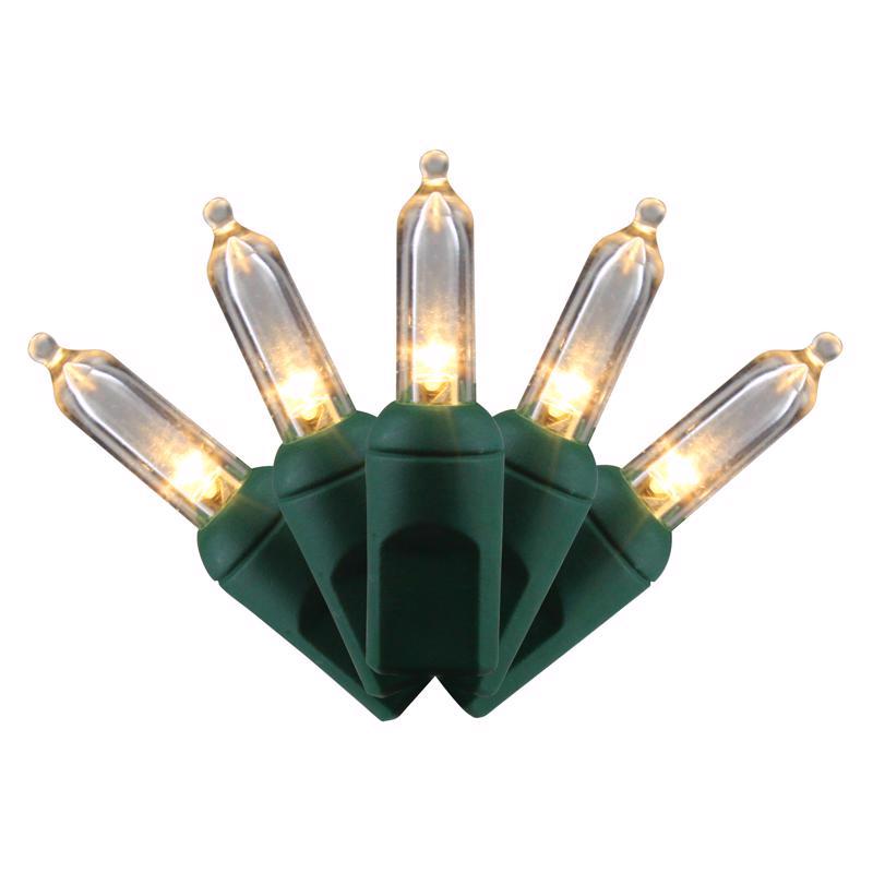 Celebrations LED T5 Warm White 5 ct Replacement Christmas Light Bulbs, Pack of 8
