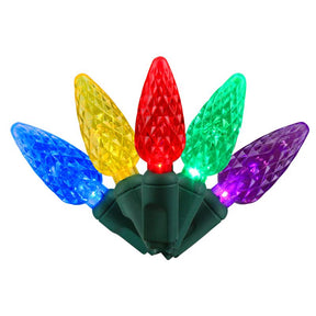Celebrations LED C6 Multicolored 5 ct Replacement Christmas Light Bulbs, Pack of 8