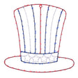 Celebrations Patriotic Silhouette Window Decor Metal 1 pk