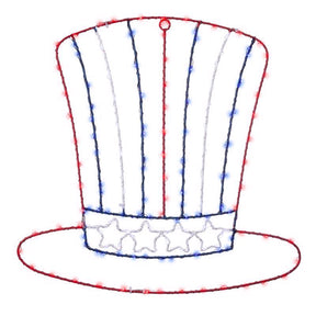 Celebrations Patriotic Silhouette Window Decor Metal 1 pk