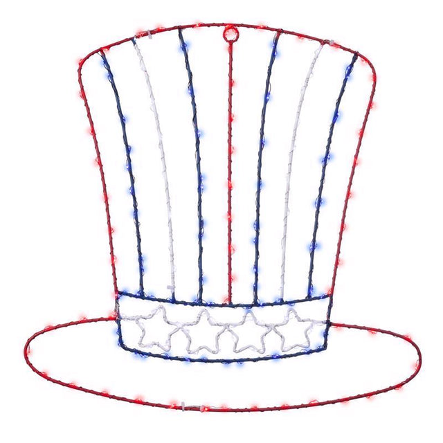 Celebrations Patriotic Silhouette Window Decor Metal 1 pk