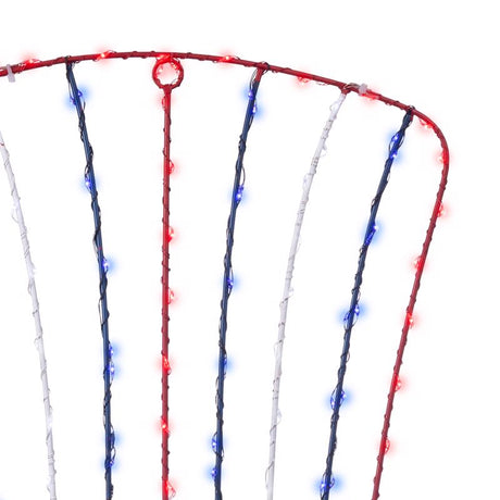 Celebrations Patriotic Silhouette Window Decor Metal 1 pk