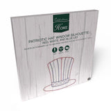 Celebrations Patriotic Silhouette Window Decor Metal 1 pk