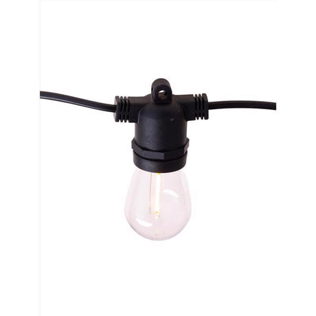Belle Luci LED Rechargeable Patio Light Light Set Warm White 18 ft. 10 lights