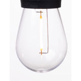 Belle Luci LED Rechargeable Patio Light Light Set Warm White 18 ft. 10 lights