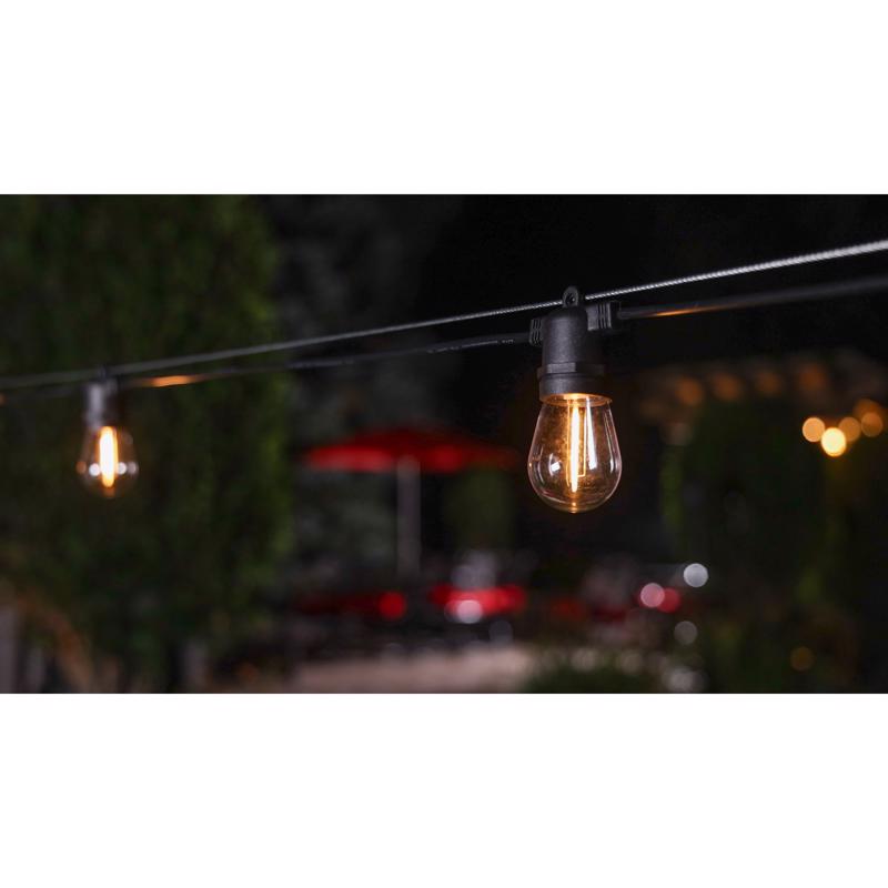 Belle Luci LED Rechargeable Patio Light Light Set Warm White 18 ft. 10 lights