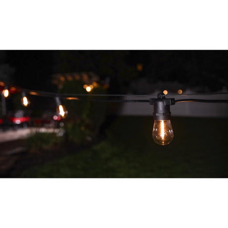 Belle Luci LED Rechargeable Patio Light Light Set Warm White 18 ft. 10 lights