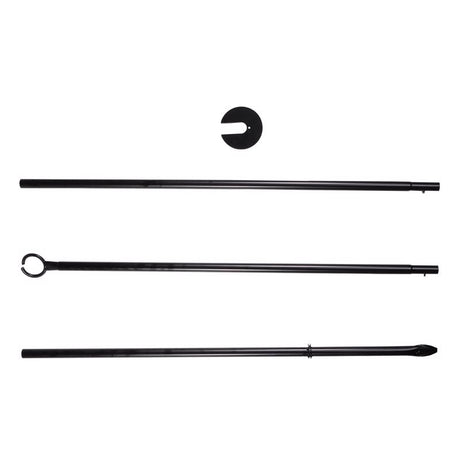 Belle Luci LED Patio Light Pole String Light Hanging Kit 108 in.