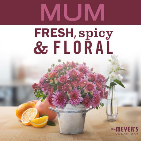 Mrs. Meyer's Clean Day White Mum Scent Candle 7.2 oz, Pack of 6