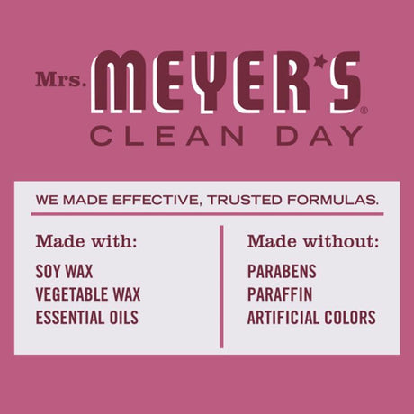Mrs. Meyer's Clean Day White Mum Scent Candle 7.2 oz, Pack of 6