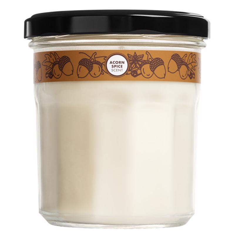 Mrs. Meyer's Clean Day White Acorn Spice Scent Candle 7.2 oz, Pack of 6
