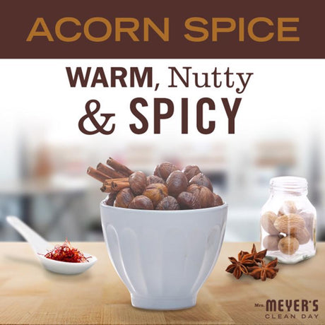 Mrs. Meyer's Clean Day White Acorn Spice Scent Candle 7.2 oz, Pack of 6