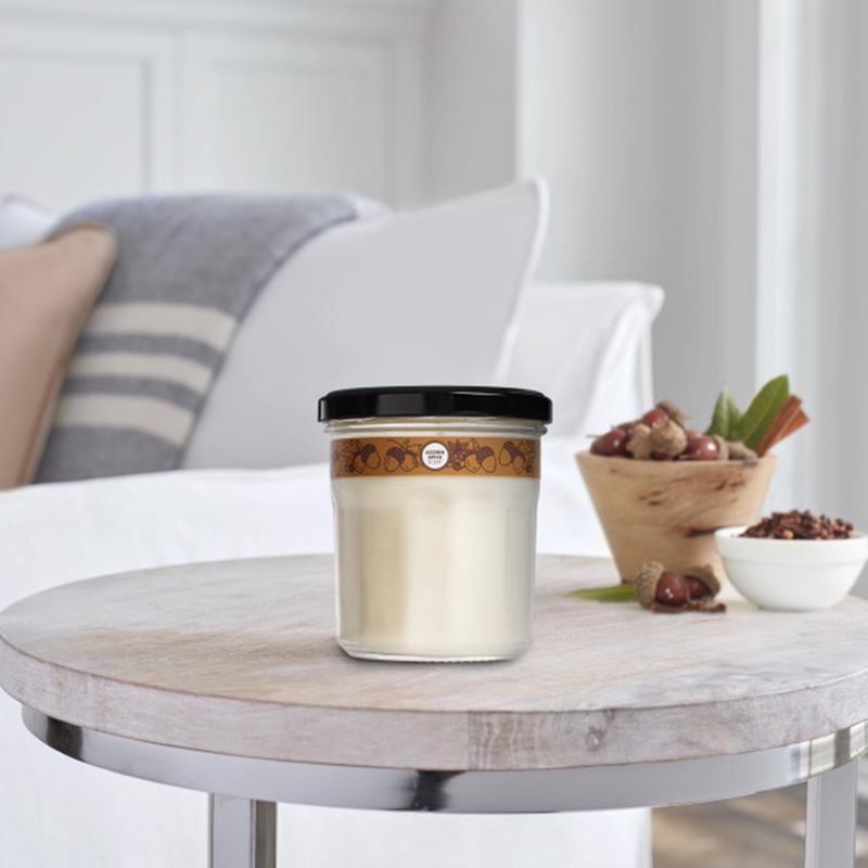 Mrs. Meyer's Clean Day White Acorn Spice Scent Candle 7.2 oz, Pack of 6