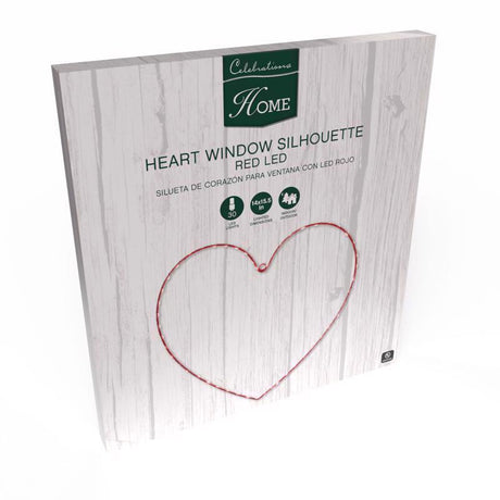 Celebrations Heart Silhouette Window Decor Metal 1 pk
