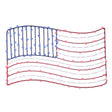 Celebrations Patriotic Flag Silhouette Window Decor Metal 1 pk, Pack of 8