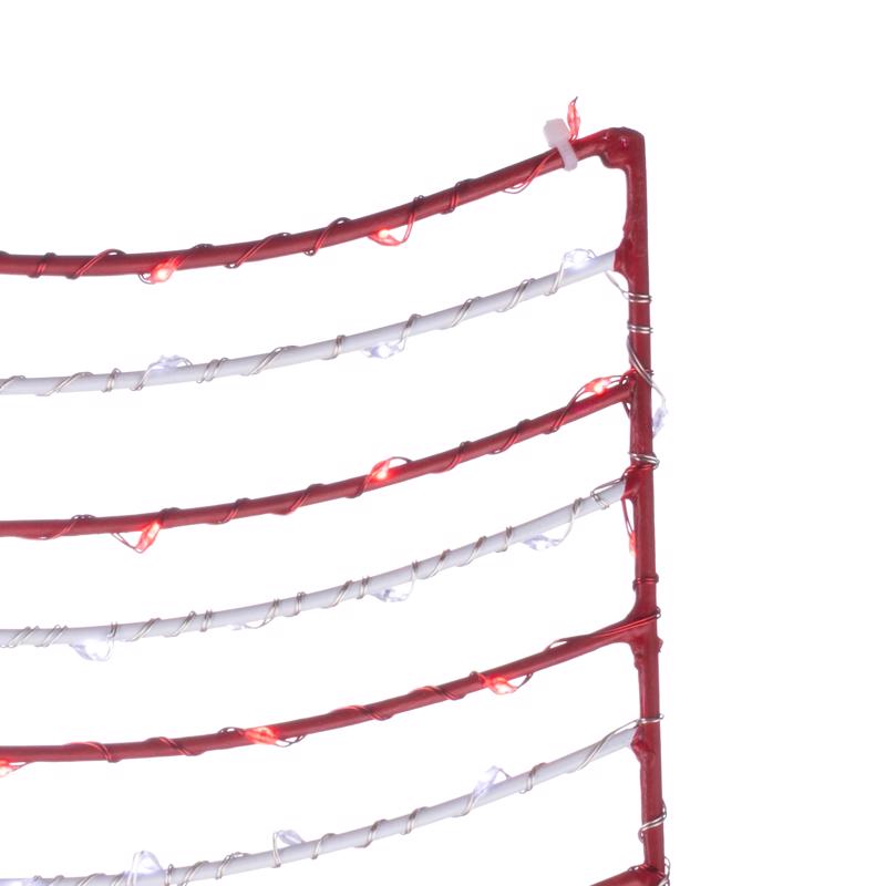 Celebrations Patriotic Flag Silhouette Window Decor Metal 1 pk, Pack of 8