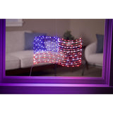 Celebrations Patriotic Flag Silhouette Window Decor Metal 1 pk, Pack of 8