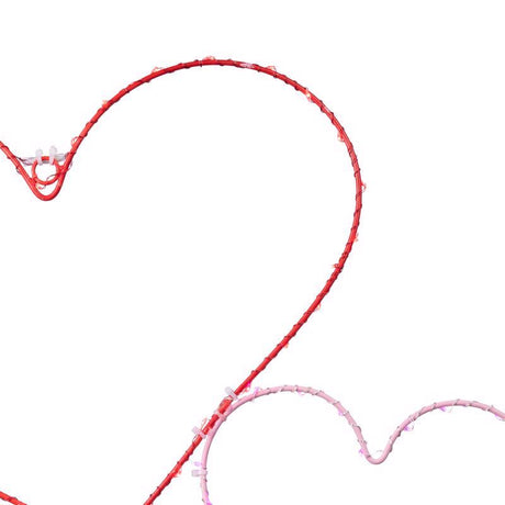 Celebrations Double Heart Silhouette Window Decor Metal 1 pk