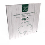 Celebrations Shamrock Silhouette Window Decor Metal 1 pk