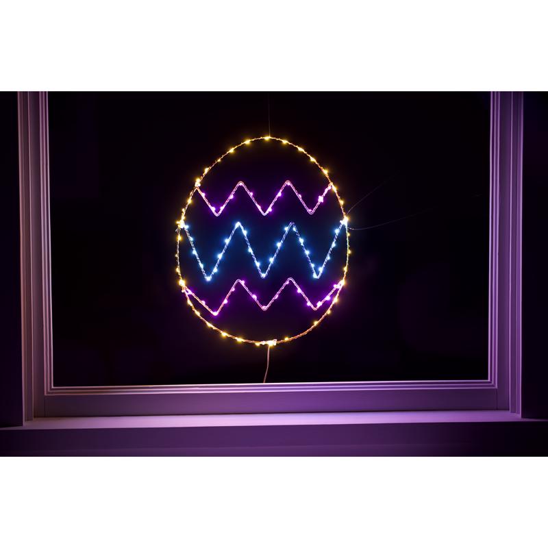 Celebrations Easter Egg Silhouette Window Decor Metal 1 pk