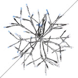 Celebrations Platinum LED Blue/Pure White Rechargeable Shimmering Sphere 12 in. Hanging Decor