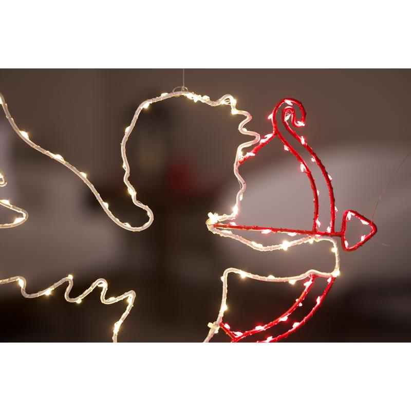 Celebrations Cupid Silhouette Window Decor Metal 1 pk